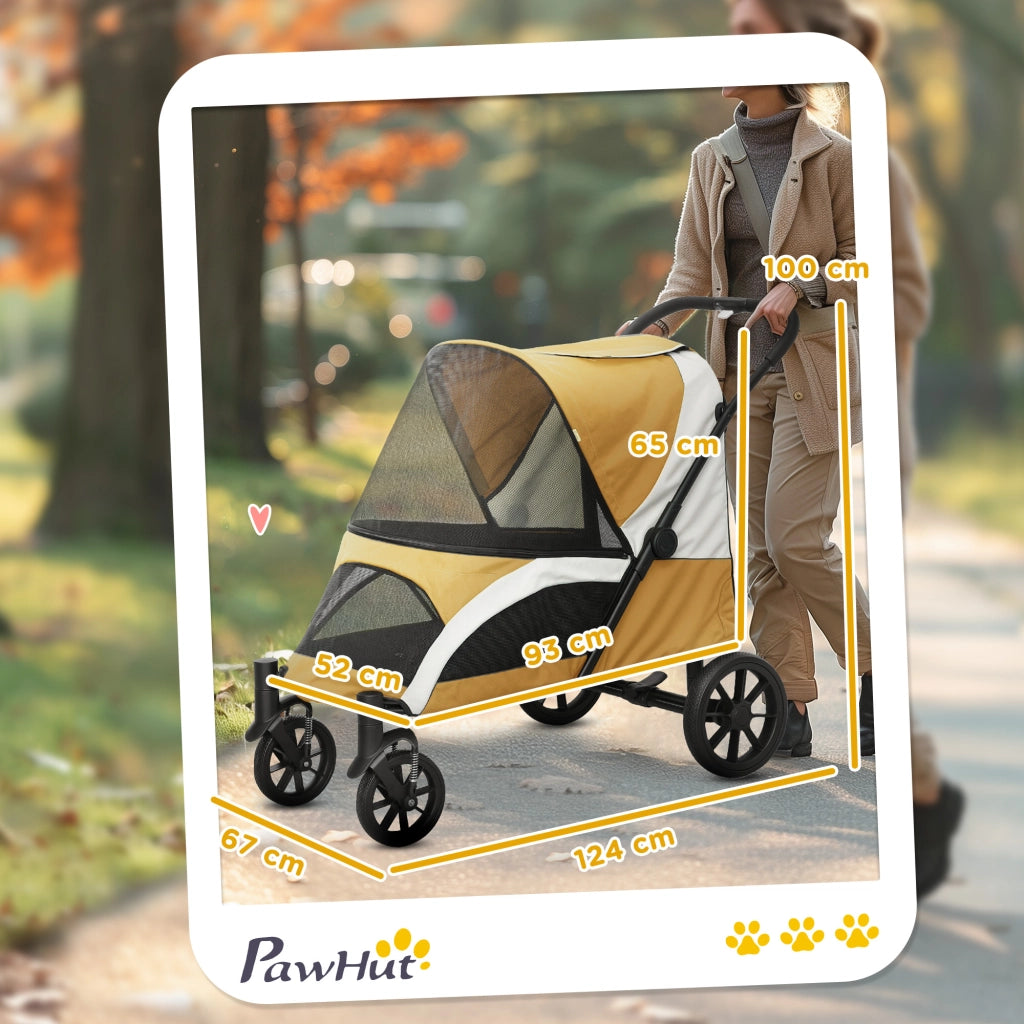 Carrello per Cani Pieghevole ¨C zephmum ¨C Marrone