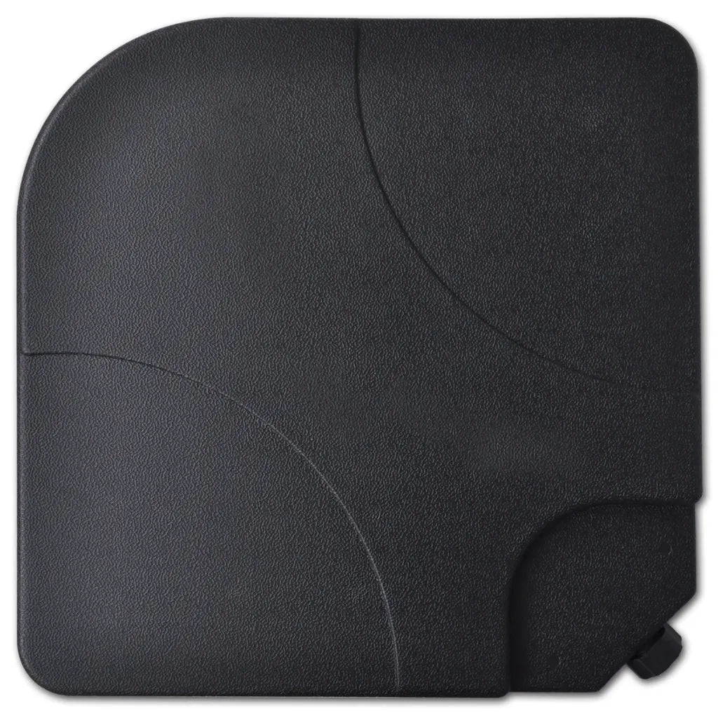 Ombrellone in Alluminio con Base Portatile Bianco