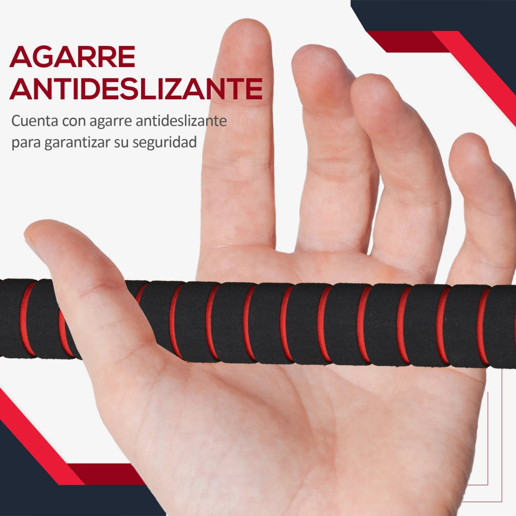 Set manubri 25 kg 2 in 1 con barre connessione e asta estensione ¨C zephmum ¨C Nero