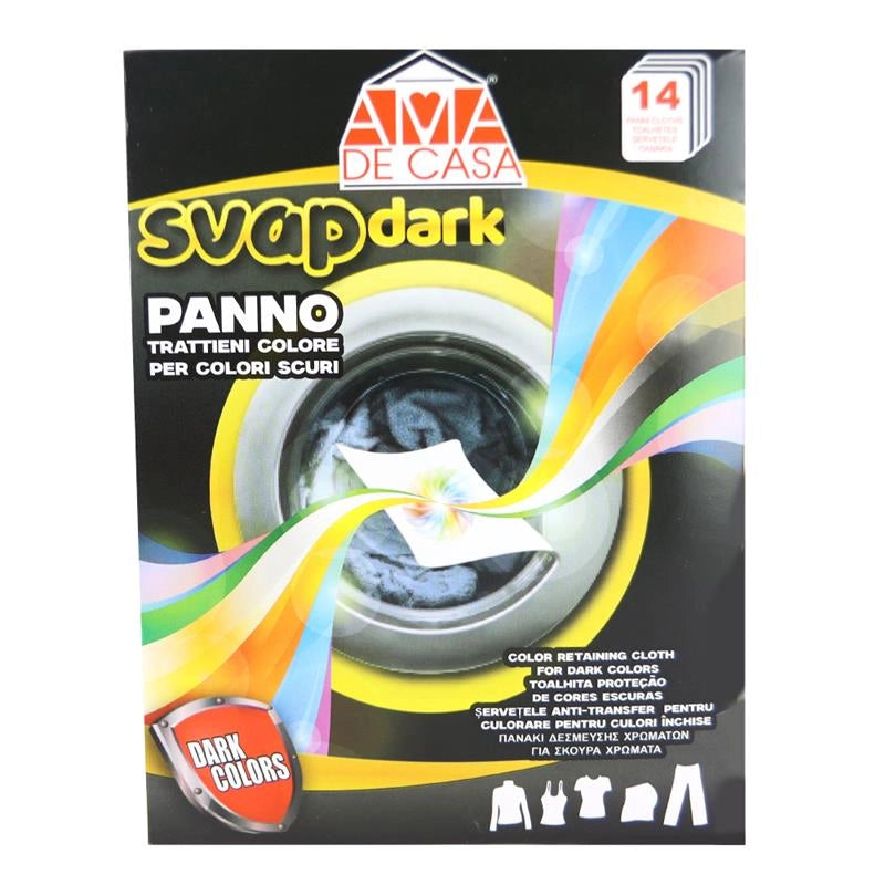 PANNO PER LAVAGGIO TRATTIENI COLORI SVAPDARK CAPI SCURI 14PZ