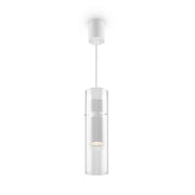 Maytoni Lampadario Sospensione Moderna Dynamics 1 luce GU10 bianco alluminio vetro