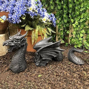 Statua di Drago Gotico - 97 pollici - Figure Animali per Decorazione Patio e Ufficio