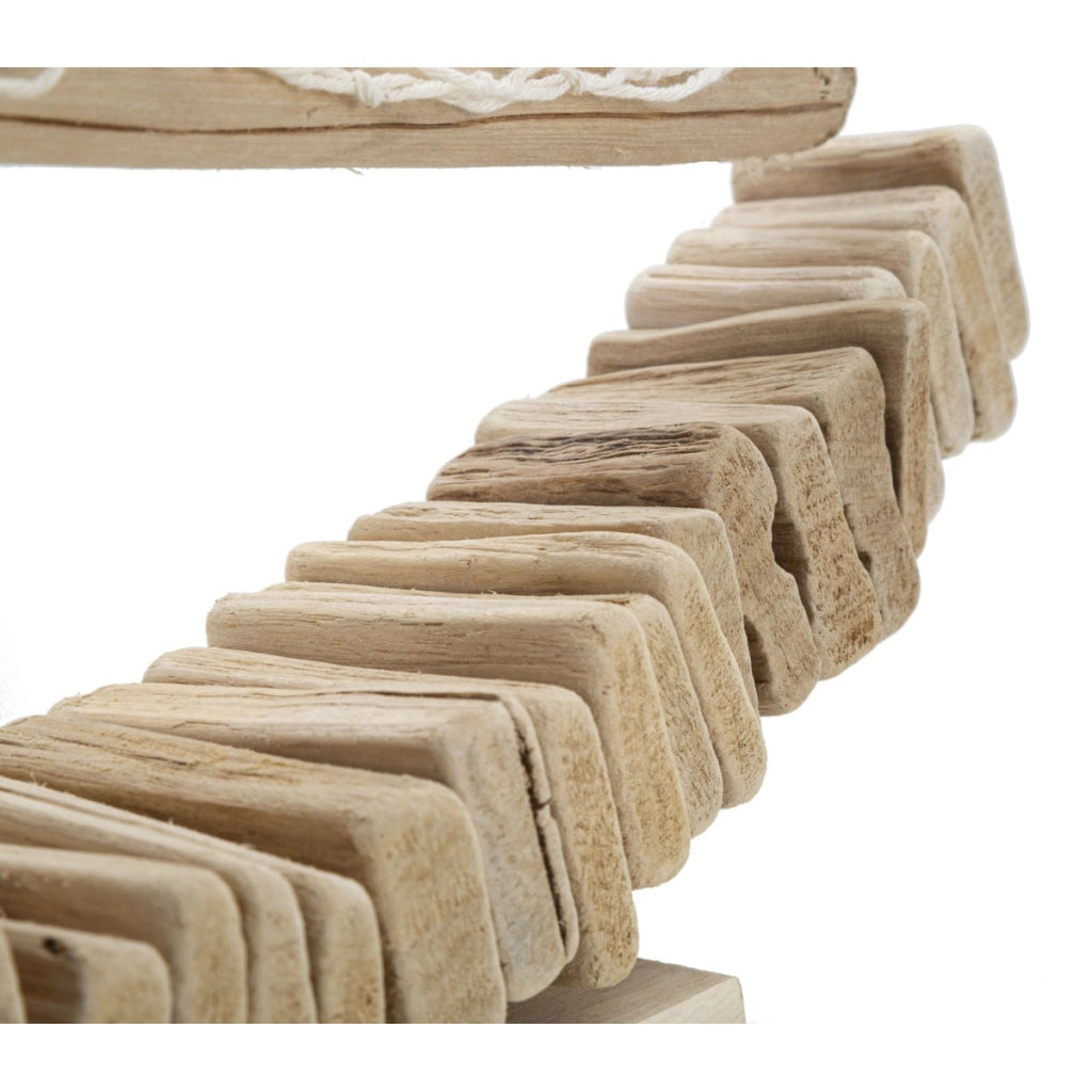 Scultura Barca 1, Marrone, Legno, 45x7x45 cm