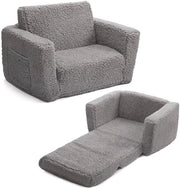 Culla per Bambini 2-in-1 - Bancopieghevole/Poltrona - Cuscino Sherpa - Culla Leggera per Bambini - Regalo per Bambini - Culla Comfortevole per Bambini