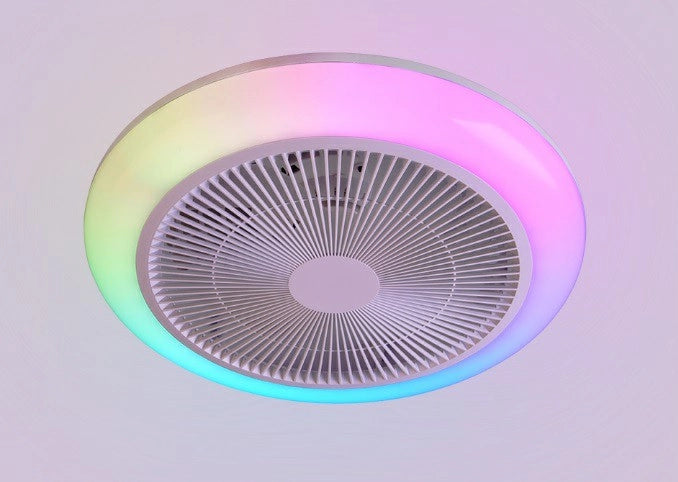 HOLMSUND PLAFONIERA LED BIANCA CON VENTILATORE CON TELECOMA - TRIO