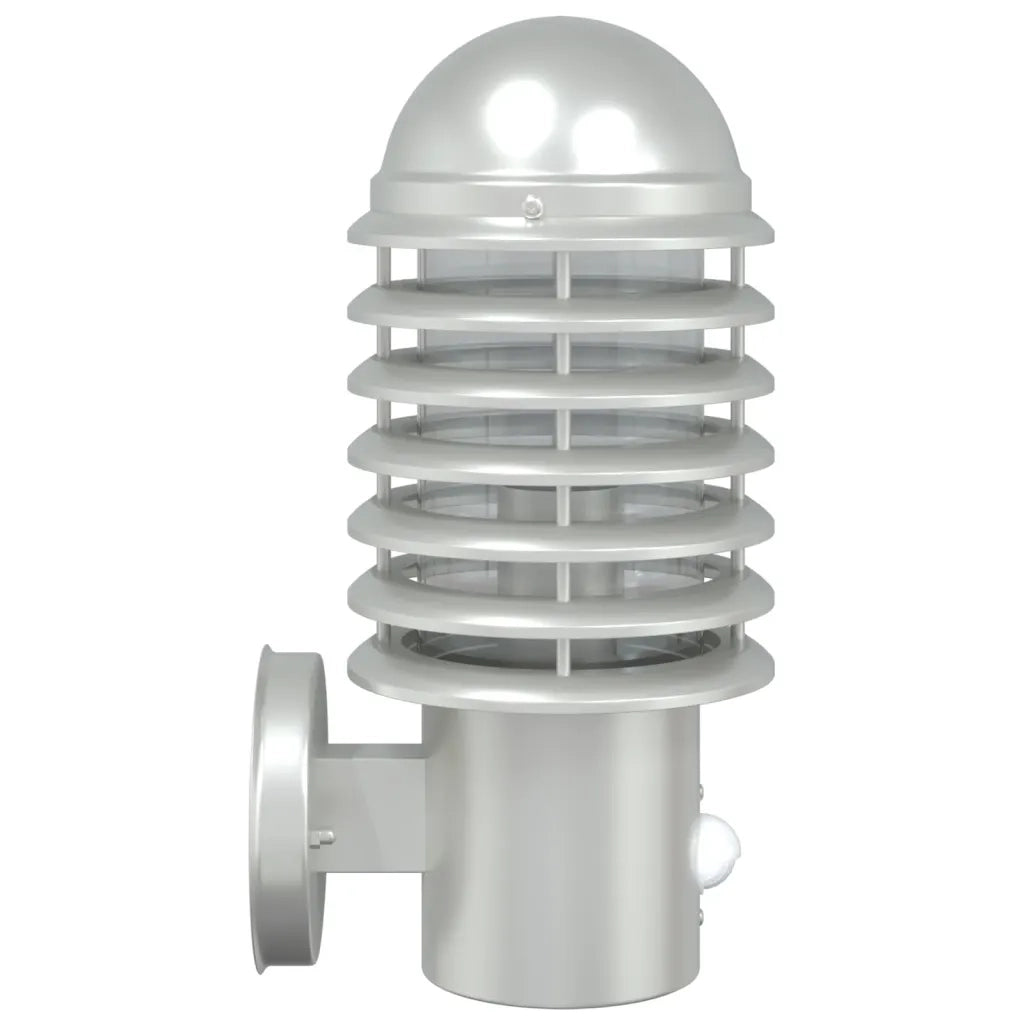 Applique per Esterno con Sensore 2 pz Argento in Acciaio Inox CFW3551199