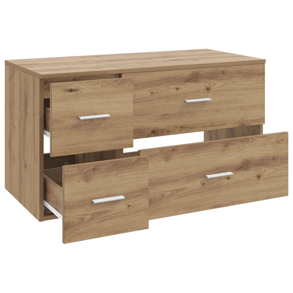 Set di mobili per il bagno 2 pz Rovere Artigianale 3404023