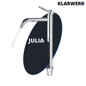 Giulia | Rubinetto da bagno alto Hotel Gastro cromato lucido |. Rubinetto in acciaio inossidabile premium per lavabo alto |Rubinetto ad alta pressione