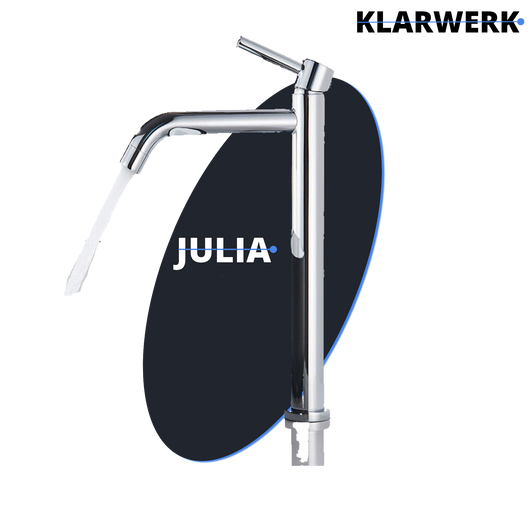Giulia | Rubinetto da bagno alto Hotel Gastro cromato lucido |. Rubinetto in acciaio inossidabile premium per lavabo alto |Rubinetto ad alta pressione