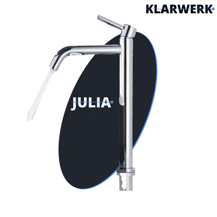 Giulia | Rubinetto da bagno alto Hotel Gastro cromato lucido |. Rubinetto in acciaio inossidabile premium per lavabo alto |Rubinetto ad alta pressione