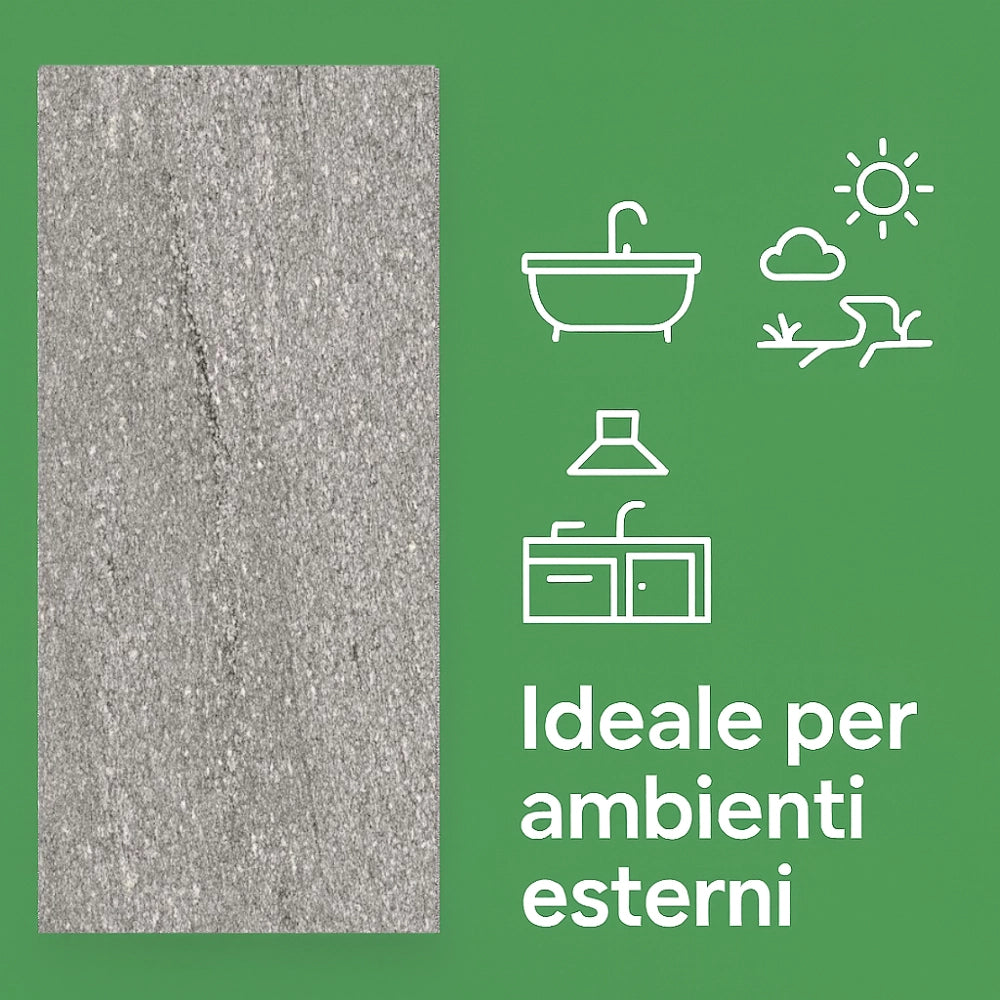 Piastrella gres porcellanato rettificata london grey s.agostino 60x120 cm *** misura 23,04 m2, confezione 1