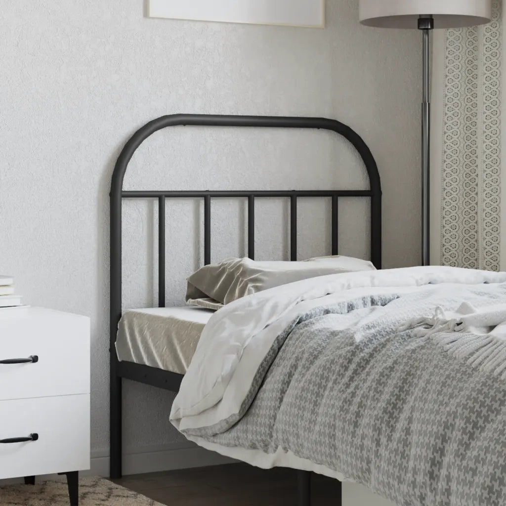 Testiera | Testata di Ricambio in Metallo Nero 90 cm