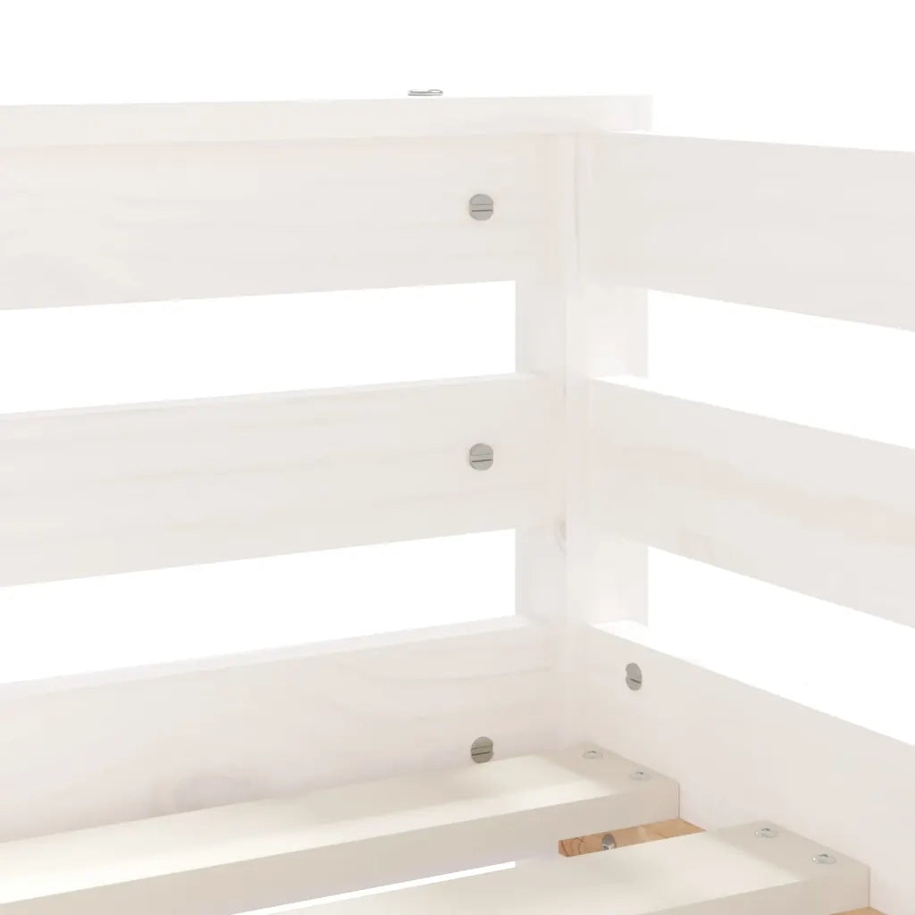 Giroletto Bambini | Letto Infantile | Lettino con Cassetti Bianco 70x140cm Massello di Pino
