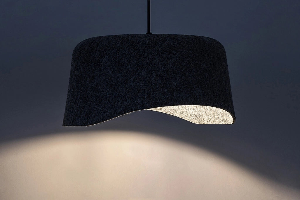 Lampada a sospensione Rabalux Farelia feltro grigio Ø40 E27 10W