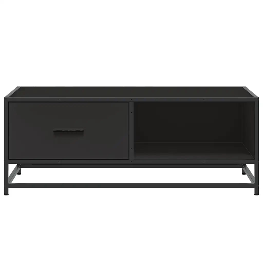 vidaXL Tavolino Salotto Nero 90x57x35 cm in Truciolato e Metallo