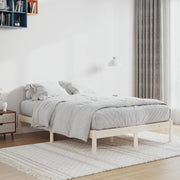 Giroletto senza Materasso-Struttura Letto 135x190 cm in Legno di Pino Full