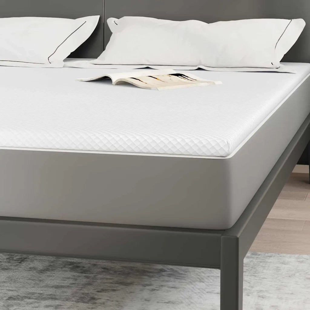 Topper per materasso Bianco 200 x 200 cm Tessuto Jacquard CFW3303654