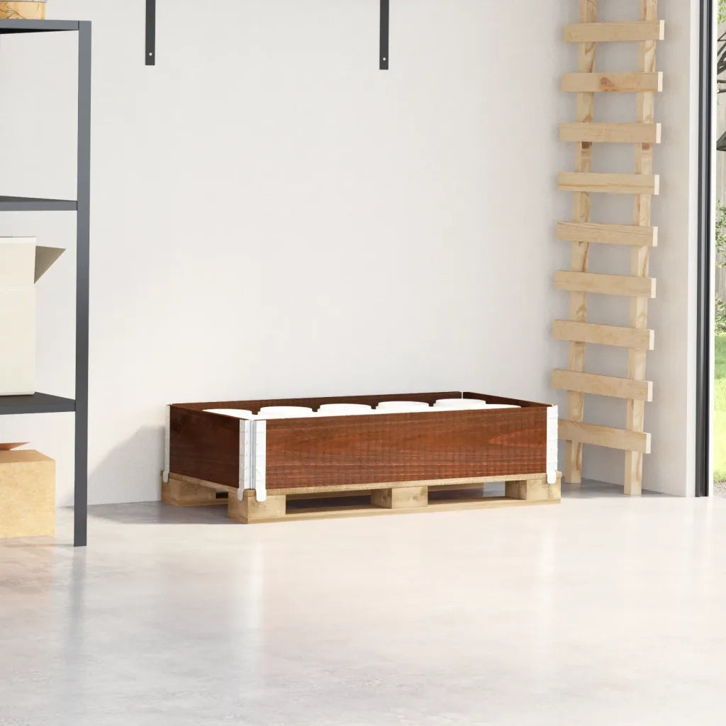Paretale per Pallet Marrone 100x50cm in Legno Massello di Pino CFW5915756