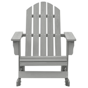 Sedia a Dondolo da Giardino in Legno Grigio 45704