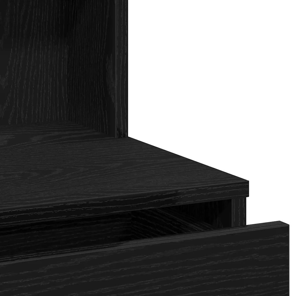 Tavolo da Trucco con cassetto Rovere Nero 74,5 x 40 x 141 cm CFW6819133