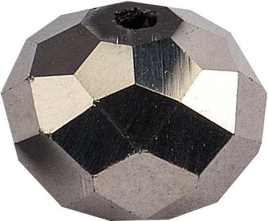 Palline di vetro levigate 08 cm x 06 cm antracite 20 pezzi.