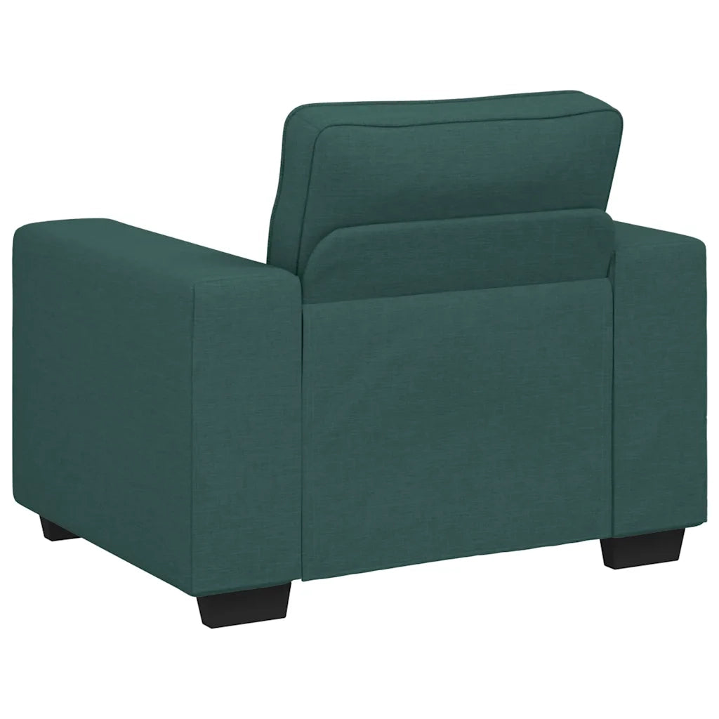 Poltrona | Sedia Relax Verde Scuro 100x77x82 cm in Tessuto