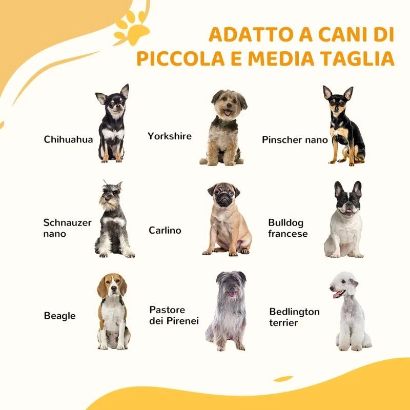 CANCELLETTO PER CANI CON 4 VITI REGOLABILI E NASTRO ADESIVO, IN METALLO E PLASTICA, 74-100X76 CM, NERO