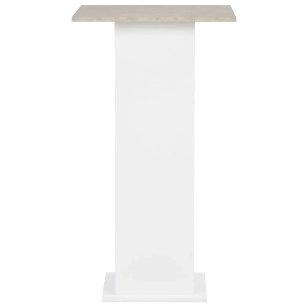 Tavolo alto stile bar/bistrot bianco 110 cm 0902060