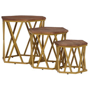 Tavolini da salotto | Tavolino da caff¨¨ | Tavolino da Soggiorno Marrone 55 x 55 x 50 cm