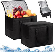 Borsa termica trasportabile - 35 litri borsa picnic borsa pranzo - isolata per lavoro ufficio picnic - spiaggia auto - set da 2