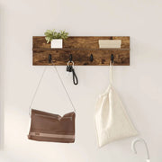 Appendiabiti a muro Rovere fumé 60 x 10,5 x 18 cm 874391