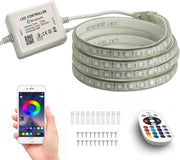 40m Striscia LED RGB - Striscia di Luce a Bluetooth con Protezione Idrografia e Comando a Distanza