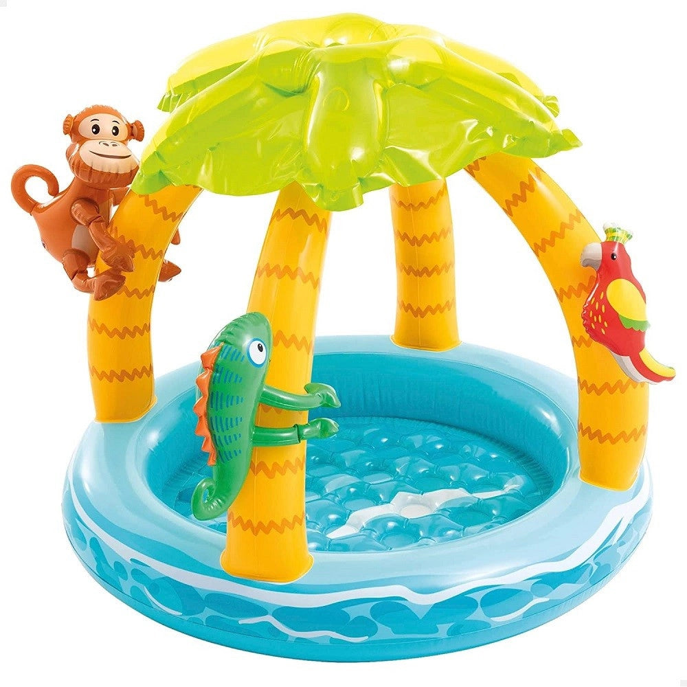 Trade Shop - Piscina Gonfiabile Baby Pool Palma 102x86 Cm 45 Lt Bambini 1-3 Anni Estate 58417 -