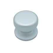 Pomolo fisso per porta SAGUATTI 175/70EB in alluminio argento satinato