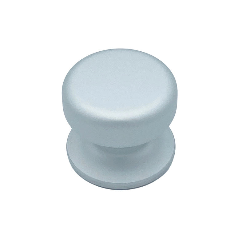Pomolo fisso per porta SAGUATTI 175/70EB in alluminio argento satinato