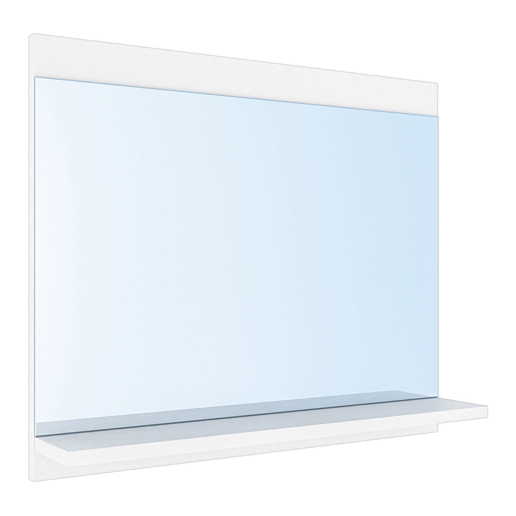 Specchio da Bagno Krildihana con Mensola 50 x 60 x 12 cm - Bianco [en.casa]