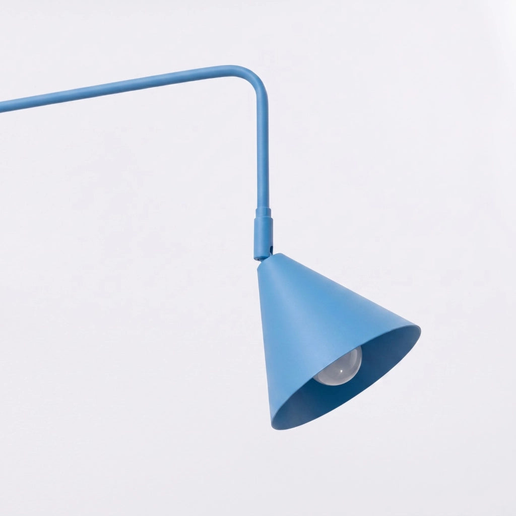 Applique NOX 2 azzurro con interruttore