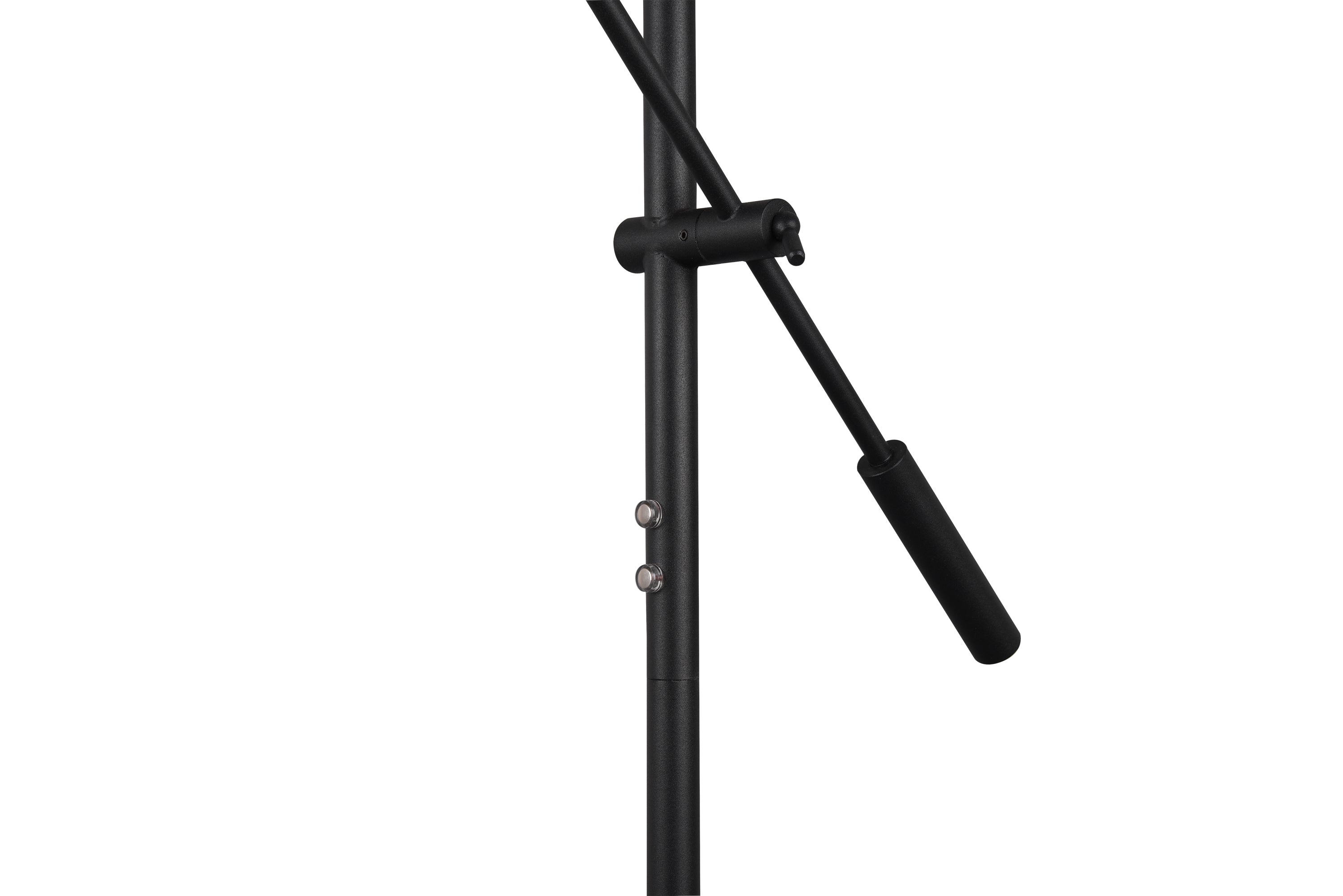 Piantana da Interno a LED in Metallo Nero Opaco