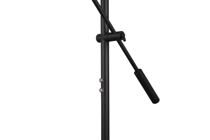 Piantana da Interno a LED in Metallo Nero Opaco