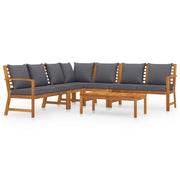 Set di mobili da giardino mobili da esterno 6 pezzi con cuscini legno massello di acacia 02_0016619