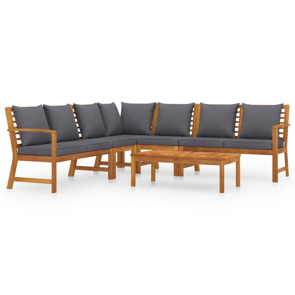 Set di mobili da giardino mobili da esterno 6 pezzi con cuscini legno massello di acacia 02_0016619