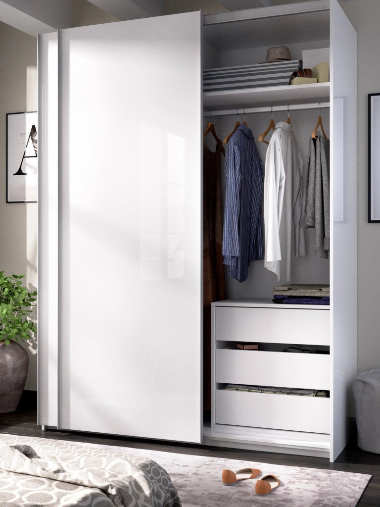 Cassettiera Ackerman, Settimanale per interno armadio, ComÒ² per camera da letto con 3 cassetti, 60x40h60 cm, Bianco