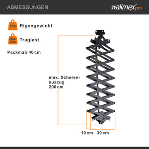 Walimex Forbici per sistemi di guide a soffitto