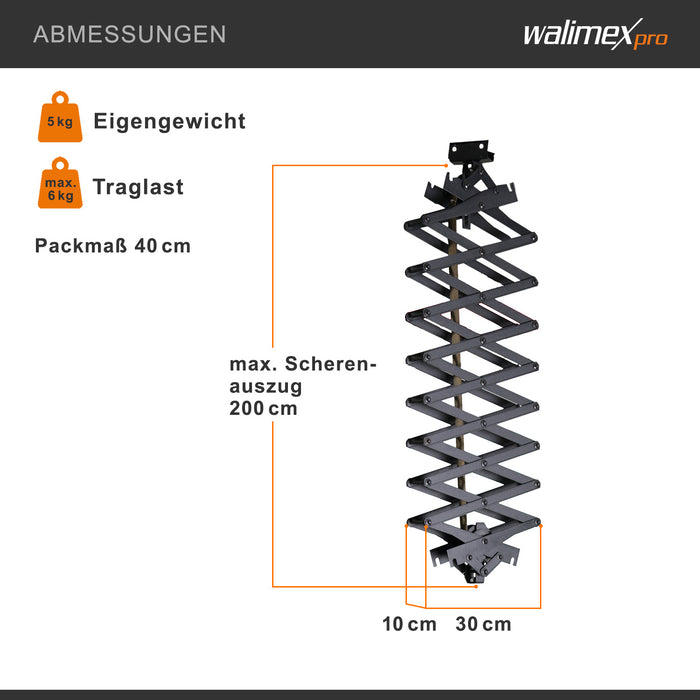 Walimex Forbici per sistemi di guide a soffitto