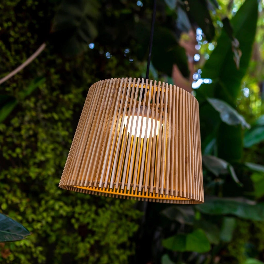 Newgarden 8435578509358 OKINAWA Lampada a sospensione LED ricaricabile IP54 dimmerabile con telecomando colore Marrone