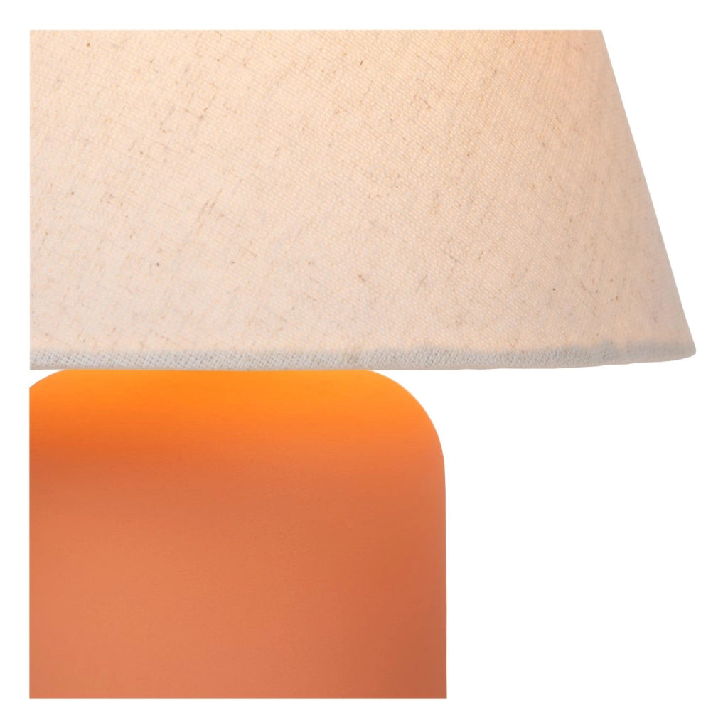 Lampada da tavolo MACIA terracotta lino 1xE14 Lucide