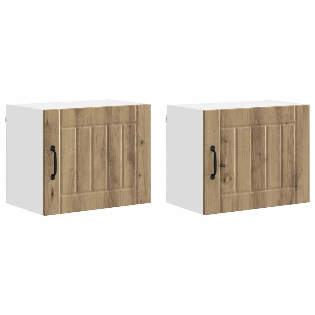 Mobile da cucina 2 pz-Set di 2 Armadio da cucina Rovere artigianale 50 x 31 x 40 cm 630951