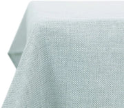 Tavolo in Plastica Reclinata Impermeabile Blu Pastello 130 x 130 cm Effetto Lino