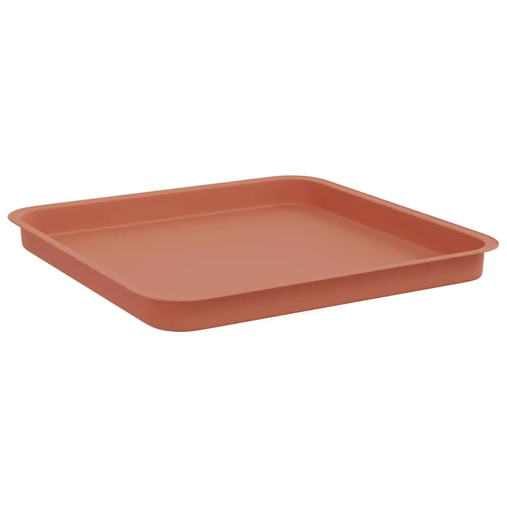 Vassoio Quadrato per Fiori 6 pz Rosso Mattone 36 x 36 x 2.5 cm CFW6549721