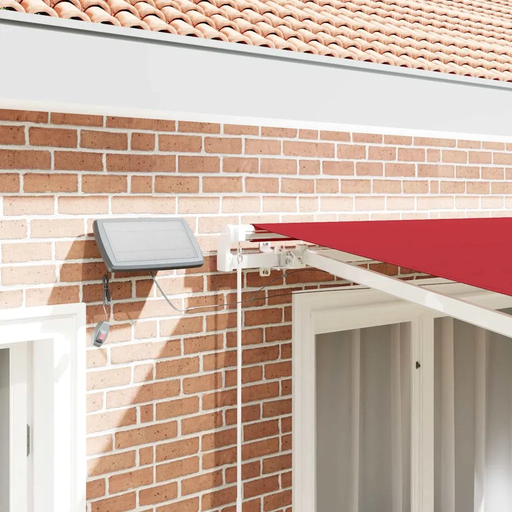Tenda Retrattile Rosso 350 x 250 cm Tessuto e acciaio 3330430